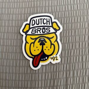 Dutch Bros Yellow and Black Dog Emblem